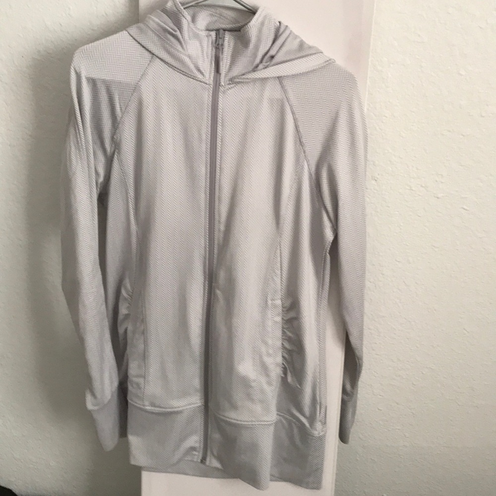 Grey and white sweatshirt!